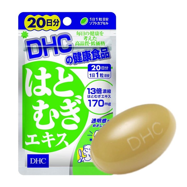 Viên Uống Trắng Da Coix Extract DHC Nhật Bản, 20 viên