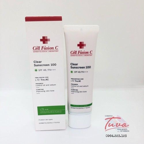 Kem Chống Nắng Cell Fusion C Clear Sunscreen 100 SPF 48+/PA+++