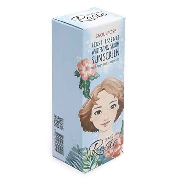 Kem Chống Nắng SeoulRose Rosie First Essence Whitening Serum Sunscreen SPF 45/PA++ (45g)