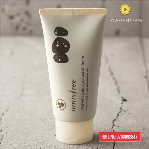 Sữa rửa mặt tẩy tế bào chết tro núi lửa Jeju Volcanic Pore Scrub Foam - 8809560276519