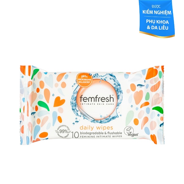 [05/26] Khăn ướt vùng kín Femfresh 10 miếng