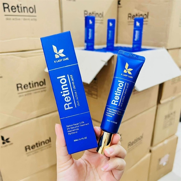 Kem dưỡng K Lady Care 0.5% Retinol Premium Retinol Elastin Cream trẻ hoá da, chống lão hoá 30ml