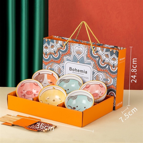 Hộp chén đũa nhiều màu (quà tặng không bán)