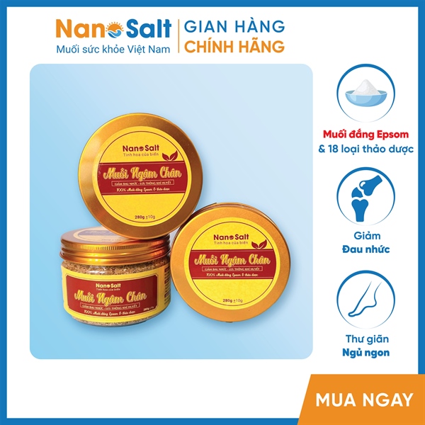 3 Lọ muối ngâm chân + tặng 1 lọ Epsom