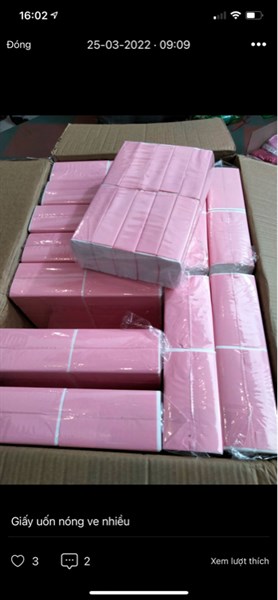GIẤY UỐN NÓNG LỚN HỒNG
