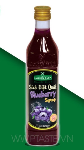 A - Siro Golden Farm Việt Quất 520ml (Thùng 12 chai)
