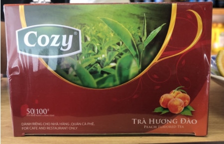 A - Trà cozy đào túi lọc 50 tép (Thùng 24 hộp)