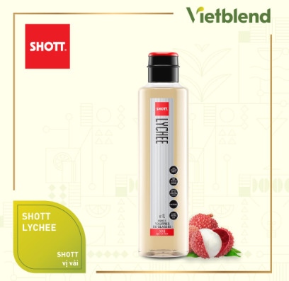 A - Siro shott vải chai 1 lít (Thùng 6 chai)