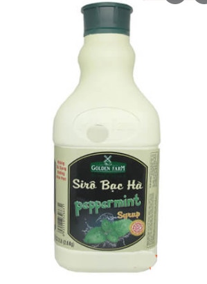 A - Siro Golden Farm Bạc Hà 2000ML (Thùng 6 can )