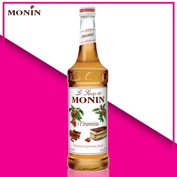A - Siro Monin TIRAMISU chai 700ml (Thùng 6 chai)