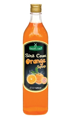 A - Siro Golden Farm Cam 520ml (Thùng 12 chai)