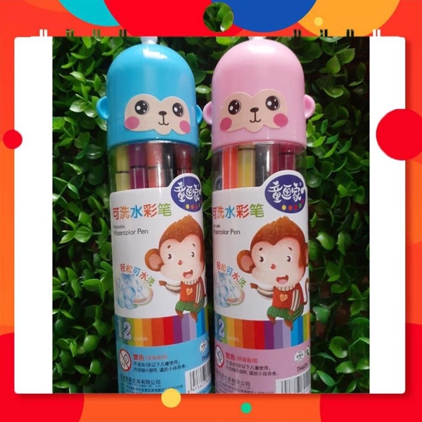 Bút màu dạ hộp nhựa - 18 màu