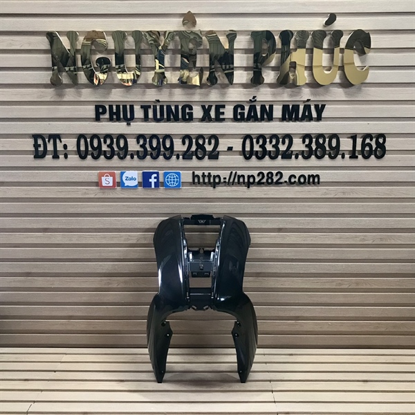 Nạ lớn Nozza Grander 125 Xám Đậm 0853