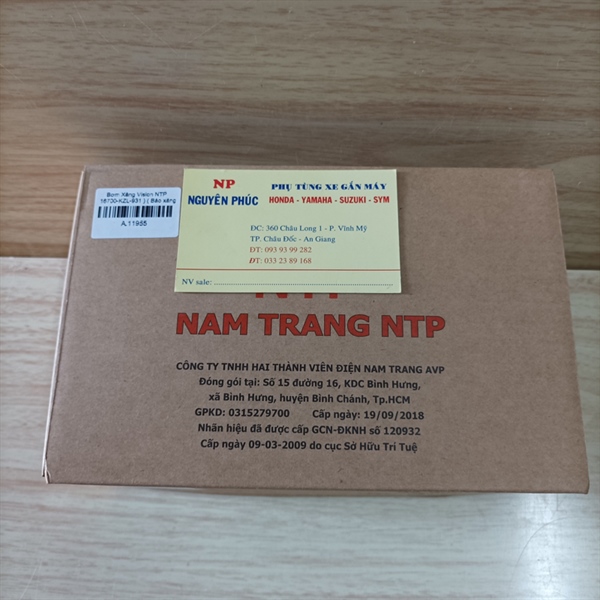 Bơm Xăng Vision củ KZL , Fi NTP ( Báo xăng tròn )