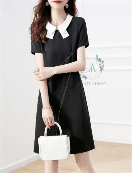 Váy nữ cộc tay dáng xuông