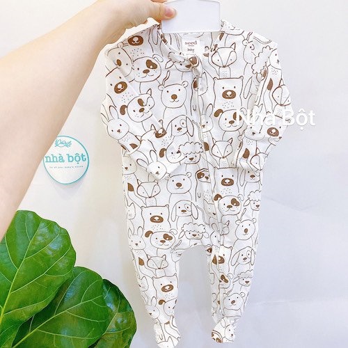 Sleep Suit Seed 180521 trắng nhiều hình