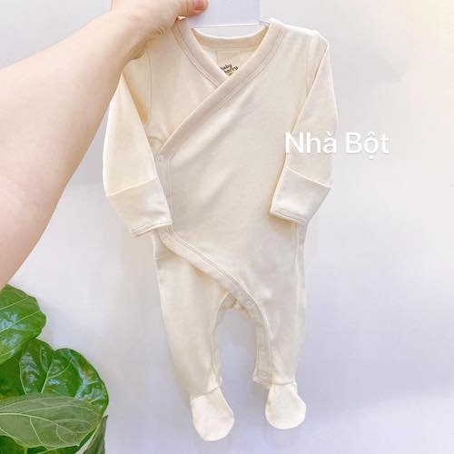 Sleep Suit Nhiều Hãng 010421 trắng kem trơn