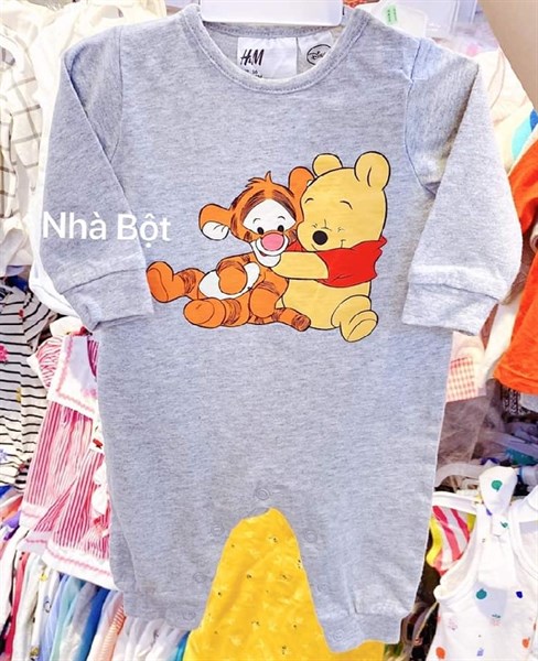 SLEEP SUIT H&M- gấu pooh xám