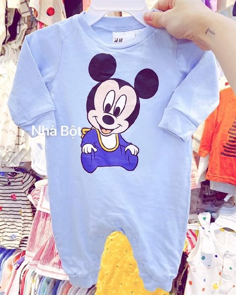 SLEEP SUIT H&M-xanh Mickey