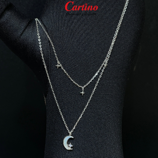 Dây chuyền Bạc liền mặt xi kim