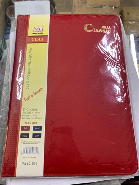 SỔ DA MINH CHÂU A4 CLASSIC BÌA MỀM 240 TRANG 633