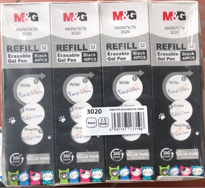 RUỘT XOÁ TẨY ĐEN MG 3020