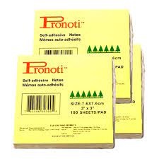 GIẤY NHỚ NOTE VÀNG 3X3 PRONOTI 7,6CMX7,6CM