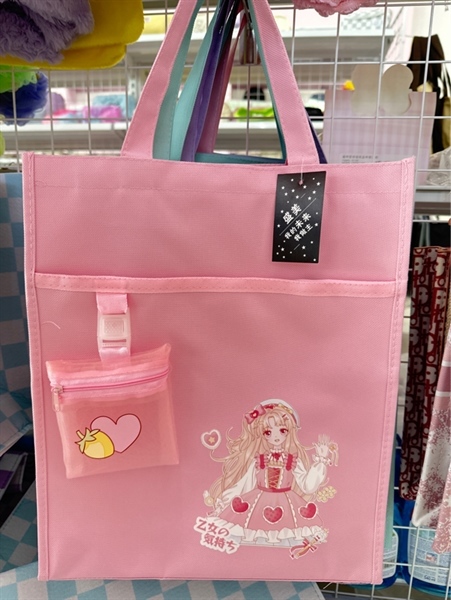 601 Túi tote lưới vải xách tay/ đeo vai 2 ngăn có khóa, ngăn phụ trong, ví lưới nhỏ có thể tháo rời