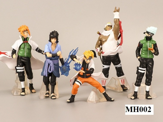 MH002 bộ 5 mô hình nhân vật Uzumaki Naruto 12.5cm