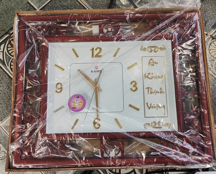 Đồng hồ Kashi vuông An Khang Thịnh Vượng K115
