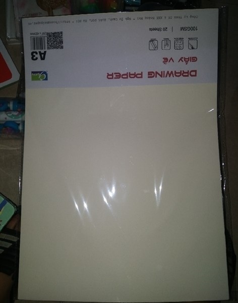 Giấy vẽ Minh Châu A3 DL160