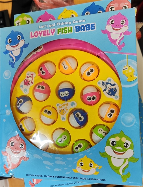 Câu cá bằng pin (15 cá, 2 cần câu, 1 bể)