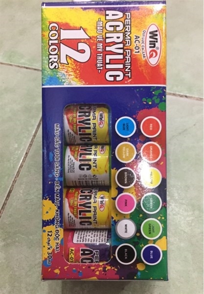 HOP MAU HU AC-01 ACRYLIC AC01CHAI-24LOC