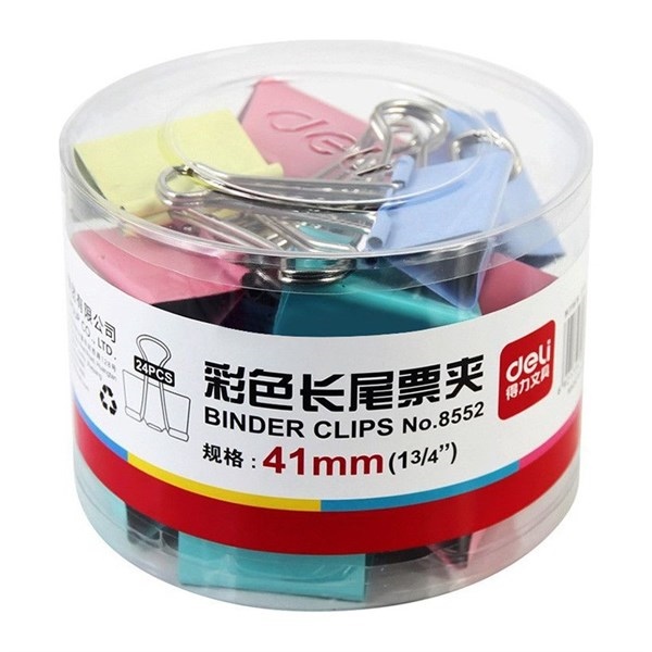 KẸP BƯỚM MÀU DELI 8552 41MM