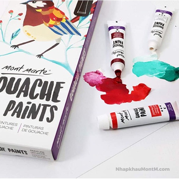 Màu Acrylic 24 MÀU GOUACHE MONT MARTE 12ML