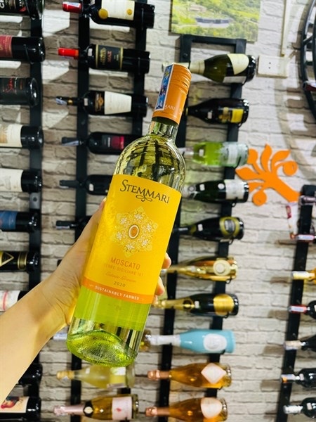RƯỢU VANG NGỌT STEMMARI MOSCATO 8,5% CHAI 750ML Ý