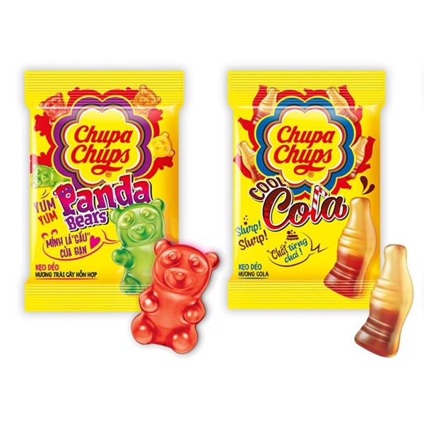 Kẹo dẻo Panda Bears hương trái cây tổng hợp Chupa Chups (Lốc/16gói 24g