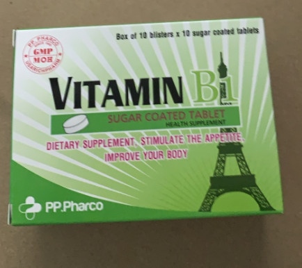 Vitamin B1 Pppharco (H/100V) 25645/2017/ATTP-XNCB