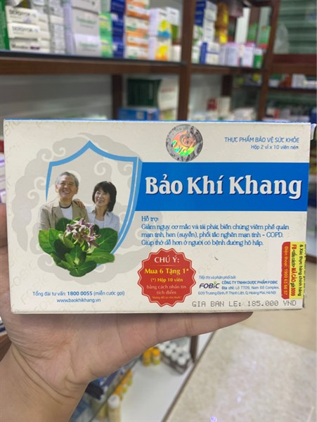 Bảo Khí Khang hộp 2 vỉ x 10 viên nén