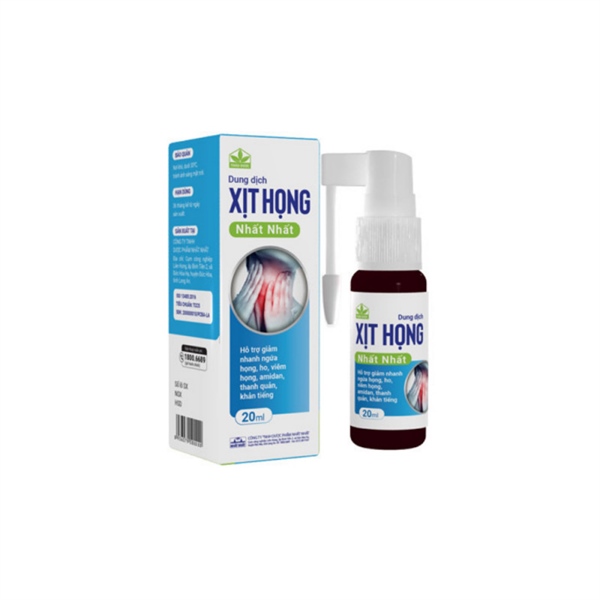Dung Dịch Xịt Họng Nhất Nhất - Hộp x 1 chai x 20ml