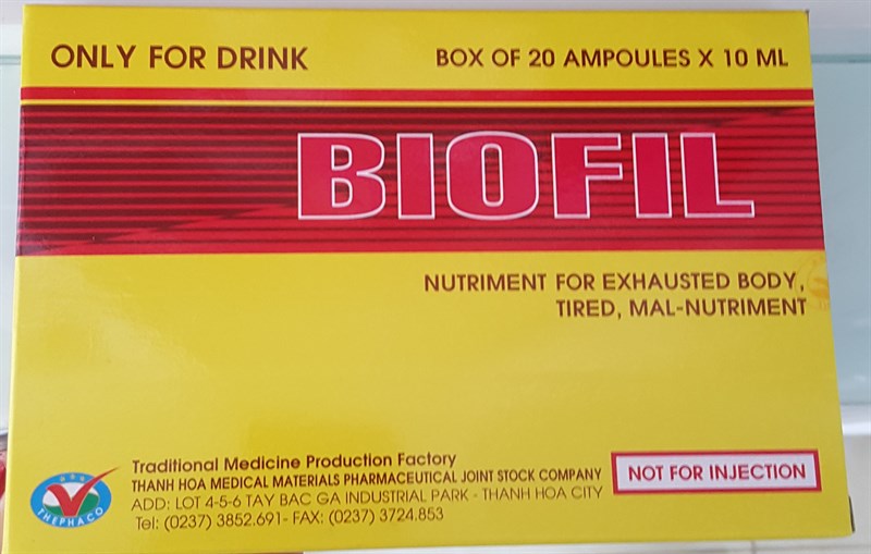 Biofil hộp 20 ống