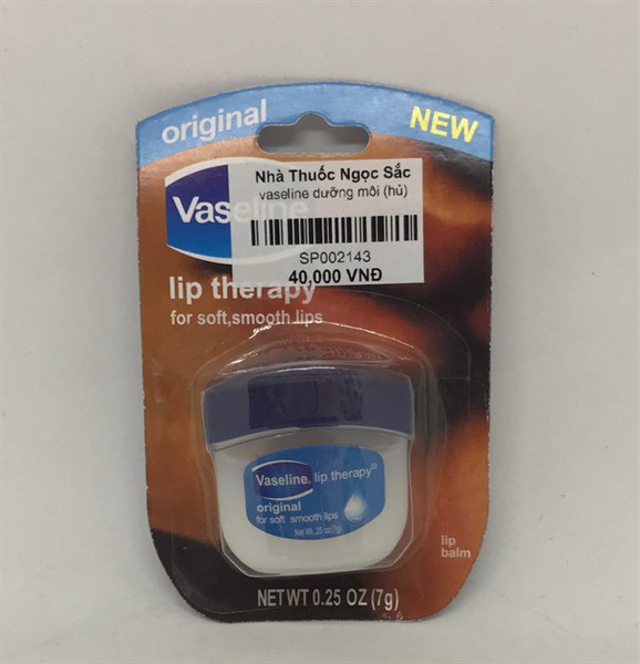 Vaseline dưỡng môi không màu