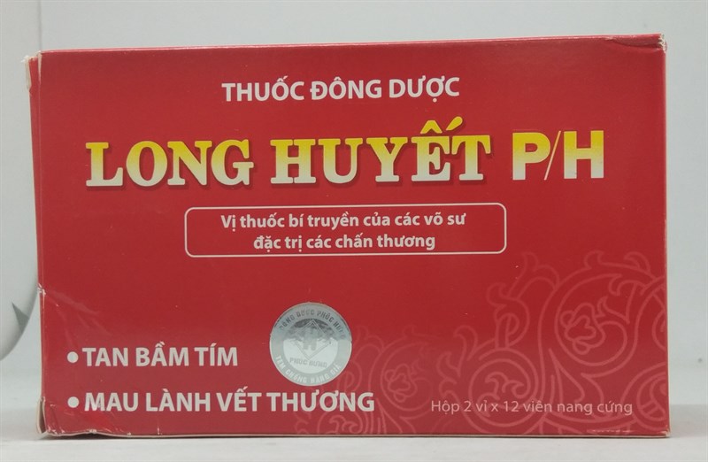 Long huyết P/H (Hộp 2 vỉ x 12 viên)