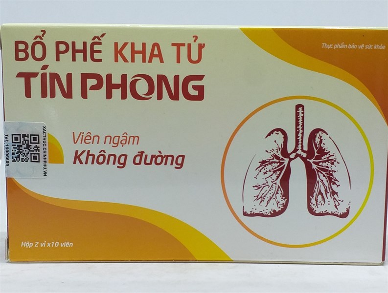 Viên ngậm bổ phế kha tử Tín Phong(2 vỉ x 10 viên)