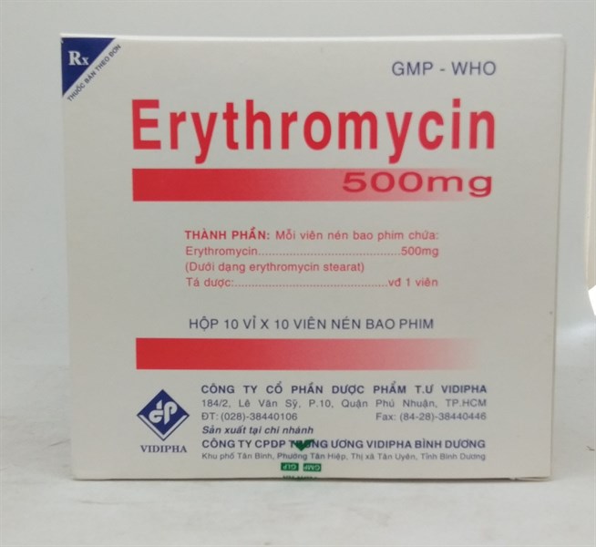 ERYTHROMYCIN 500mg