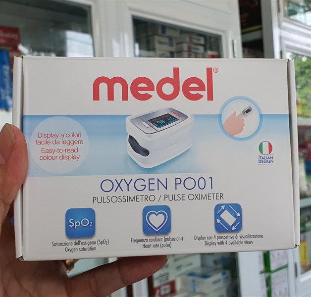 Máy đo spO2 nồng độ oxy trong máu (Ý)