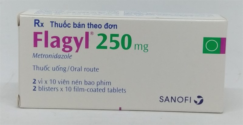 Flagyl 250mg Hộp 2 vỉ x 10 viên