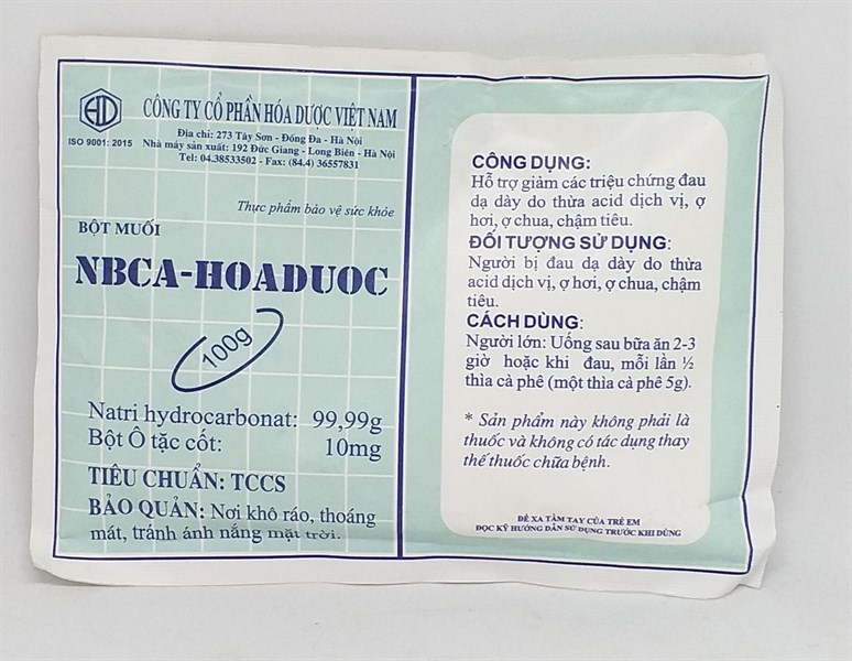 Bột muối NBCA-Hoá dược 100g