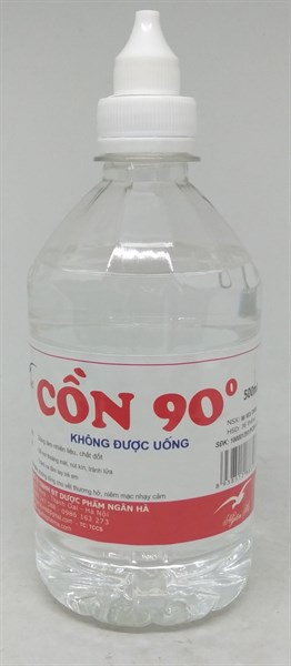 Cồn Ethanol 90 độ AB (chai 500ml)