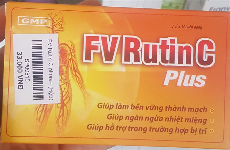 Thực phẩm bảo vệ sức khoẻ FV RutinC plus(Hộp 30 viên)